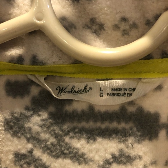 Woolrich Aztec Snowflake Fleece Vest L - Picture 5 of 10